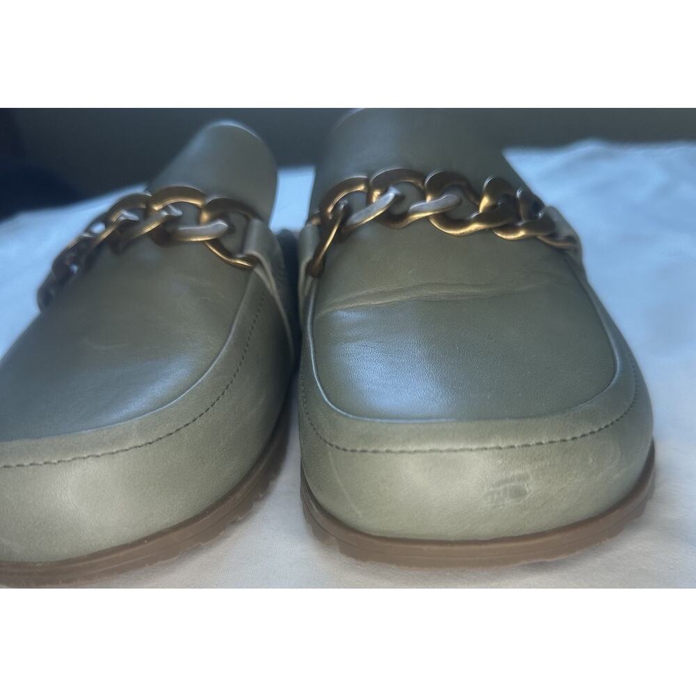 Vionic Georgie Mule Slides Womens 8.5 Olive Green Chain Comfort Loafer Sandals - Picture 5 of 8